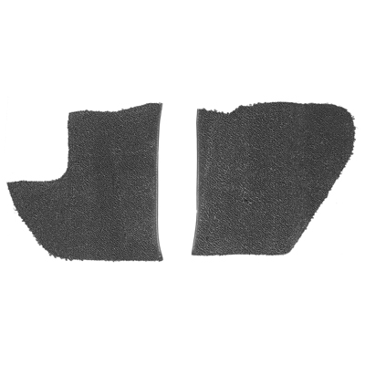 64 Chevrolet Fullsize Passenger Car Kick Panel Carpet W/O AC, Black