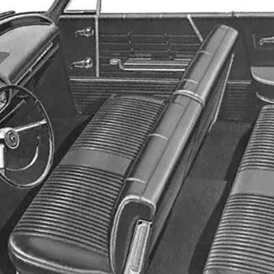 64 Chevrolet Fullsize Impala 2 Dr Front Split Bench Seat Upholstery
