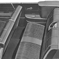 64 Chevrolet Fullsize Impala 2 Dr Hardtop Rear Seat Upholstery