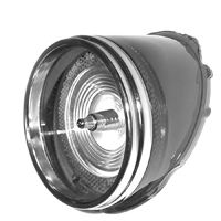 65 Chevrolet Impala Back Up Light Lens, W/ Chrome Trim