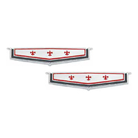 65-66 Chevrolet Caprice Rear Roof Panel Emblems