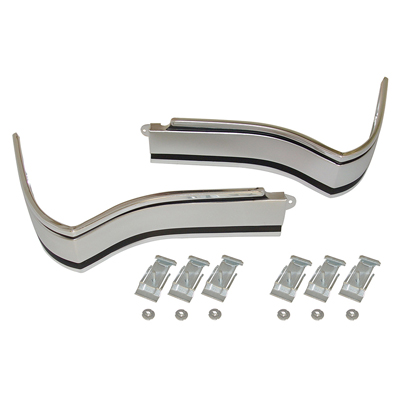 65 Chevrolet Impala Rear Outer Corner Panel Moldings