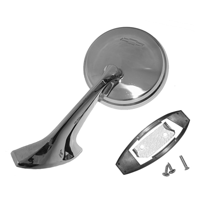 65-66 Chevrolet Fullsize Passenger Side View Mirror, LH