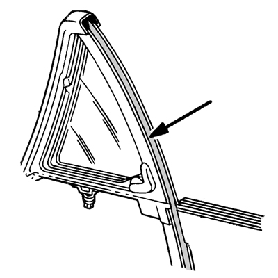 65-68 Chevrolet Fullsize 2 Dr Hardtop/Convertible Glass Vertical Run Channels