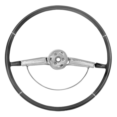 65-66 Chevrolet Impala or SS Steering Wheel w/Horn Ring, Black, Show Quality