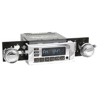 65-66 Chevrolet Retrosound Hermosa AM/FM Stereo w/Bluetooth, Amp, Chrome Face