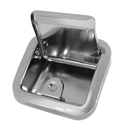 59-67 Chevrolet Car Rear Arm Rest Ash Tray, Chrome