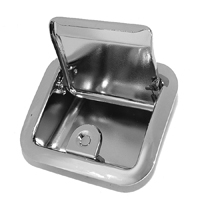 59-67 Chevrolet Car Rear Arm Rest Ash Tray, Chrome