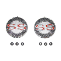 65 Chevrolet Impala SS Interior Door Panel Emblems, Pair