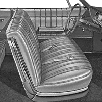 65 Chevrolet Fullsize Impala Front Split Bench Seat Upholstery