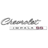 66 Chevrolet Impala SS 2PC Design Trunk Emblem.