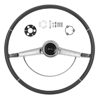 66 Chevrolet Full Size Car Black Steering Wheel Kit