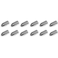 66-72 Chevrolet Car Bucket Seat Chrome Caps, 12 Pieces Set