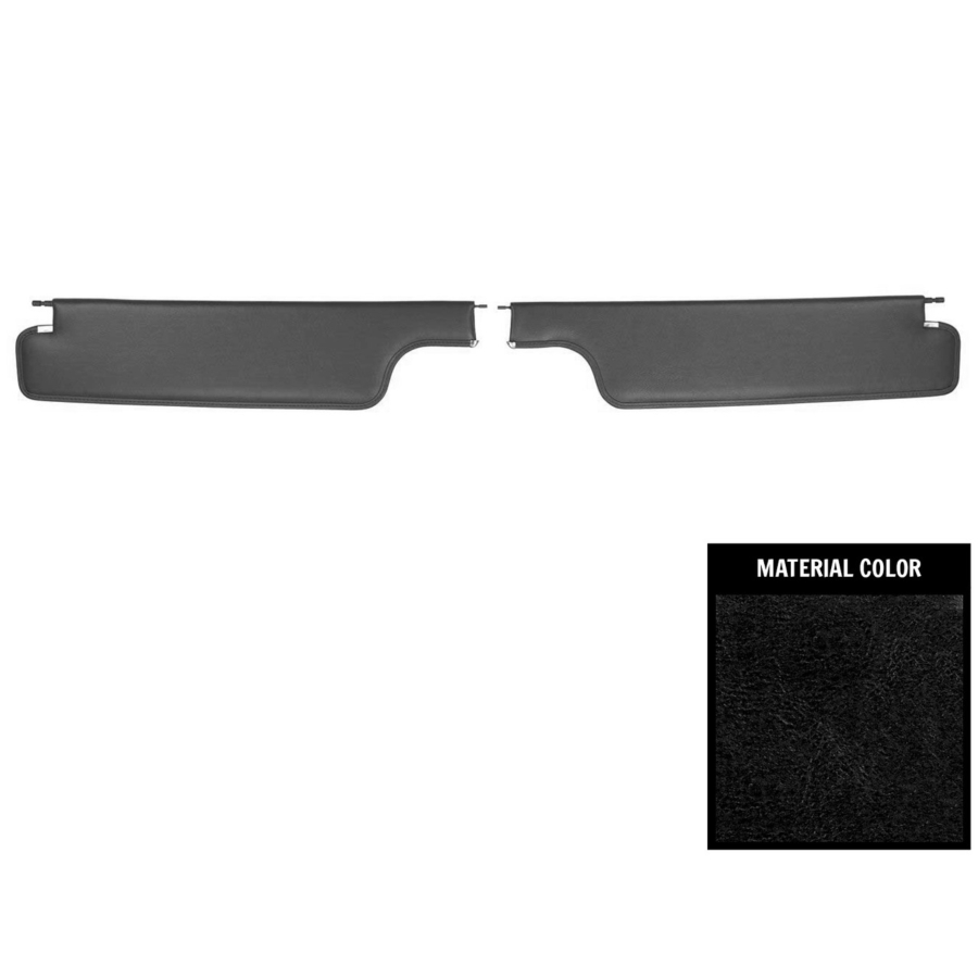 66-69 Chevrolet Fullsize Impala Convertible Red Sun Visor, Madrid Vinyl