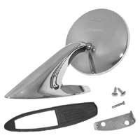 67 Chevrolet Fullsize Passenger Side View Mirror, LH
