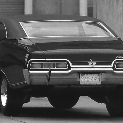 67-68 Chevrolet Fullsize 2/4 Dr Sedan Tinted Back Glass