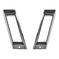 68 Chevrolet Full Size Passenger Car Rear Quarter Side Marker Light Bezels