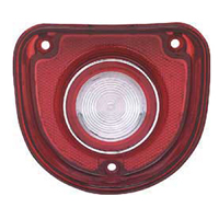 68 Chevrolet Impala Back Up Light Lens, W/ 1 Lens Trim Ring