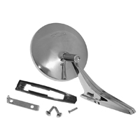 67 Camaro Right Hand Side Mirror, Round Convex , Objects Are Closer Than They Appear