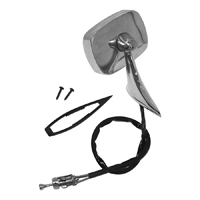 68 Chevrolet Fullsize Passenger, Remote Side View Mirror, LH
