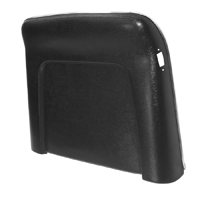 68 Chevrolet Car Bucket Seat Backs, Black w/Chrome Trim, Pair