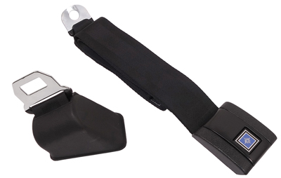 68-72  Chevelle / El Camino Front Seat Belt with Star Emblem, Black, LH