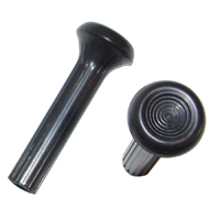 68-69 Chevrolet Full Size Car Door Lock Knobs, Black, Pair