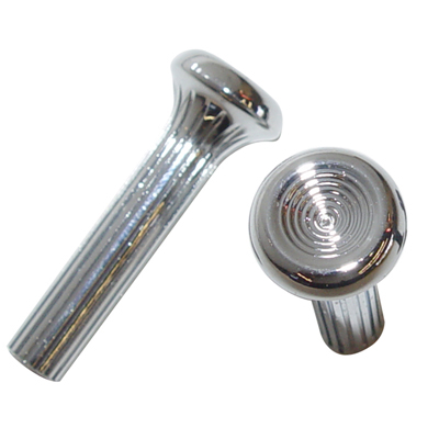 68-69 Chevrolet Full Size Car / Chevelle / Camaro Door Lock Knobs, Chrome, Pair