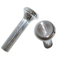 68-69 Chevrolet Full Size Car / Chevelle / Camaro Door Lock Knobs, Chrome, Pair