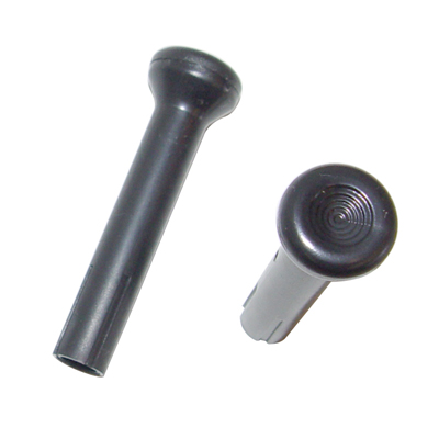 70-72 Chevrolet Passenger Car Door Lock Knobs, Black, Pair