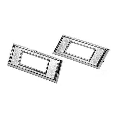 69 Chevrolet Full Size Passenger Car Rear Quarter Side Marker Light Bezels