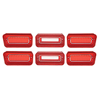 **BACKORDER**69 Chevrolet Full Size Passenger Car 6 Pcs Tail Light Lens Set
