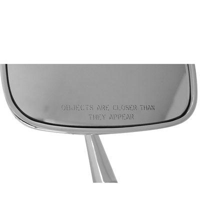 64-65 Chevelle / El Camino Side View Mirror Convex Glass Objects Are Closer Then They Appear RH