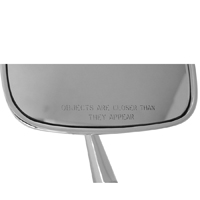 64-65 Chevelle / El Camino Side View Mirror Convex Glass Objects Are Closer Then They Appear RH