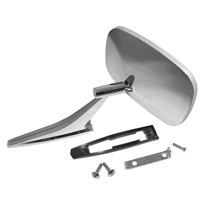 69-72 Chevrolet Fullsize Passenger, Round Side View Mirror, LH