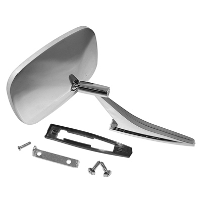 69-72 Chevelle / El Camino Side View Mirror RH Includes Hardware And Gasket