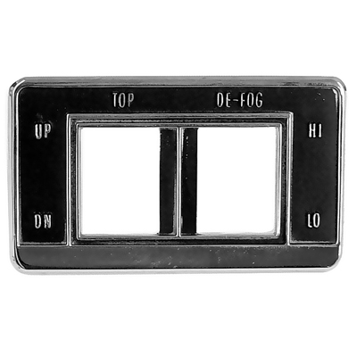 69 Chevrolet Convertible Top Switch Bezel, Top & Defroster