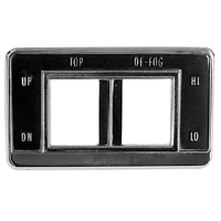 69 Chevrolet Convertible Top Switch Bezel, Top & Defroster