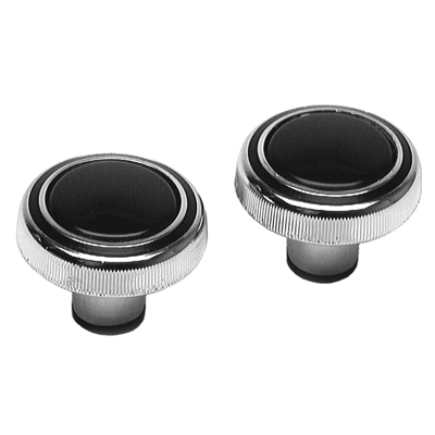 69-70 Chevrolet Car Radio Knobs, Volume / Tuning, Pair