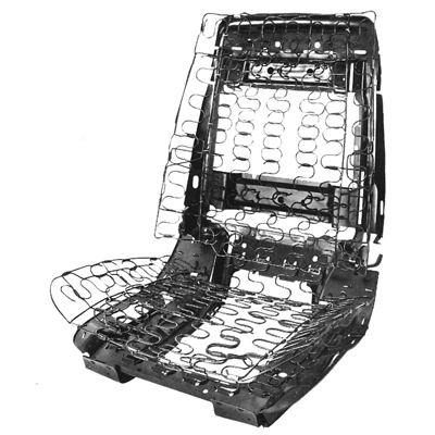 66-68 Chevelle / El Camino Bucket Seat Frame Assembly RH