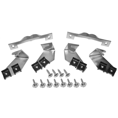 70-72 Chevrolet Fullsize Passenger Car Rear Fender Skirt Retainer Set-4 Pcs