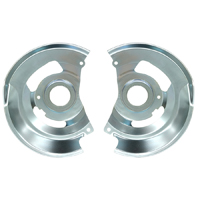 71-72 Chevrolet Passenger Car Front Disc Brake Backing Plates, Single Piston, Pair