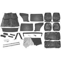 67 Camaro Coupe Black Stage 1 Interior Kit With Standard Interior