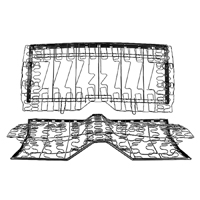 67-69 Camaro Coupe With Standard Interior Rear Seat Frame Assembly Includes Seat Frames & Spring Assembly Only Seat Back