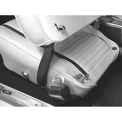 67-70 Camaro Black Seat Bracket Hinge Arm Side Covers, Pair