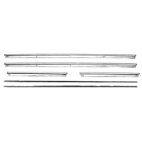 67 Camaro Coupe Standard  Door Panel Moldings, Original Style, Stainless Set of 8
