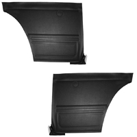 67 Camaro Coupe Black With Standard Interior Rear 1/4 Panels, Pair