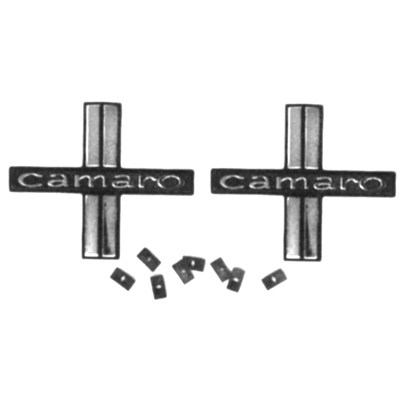 67 Camaro Door Panel Emblems, Deluxe Door Panels Only