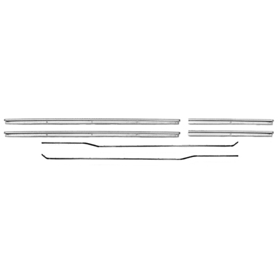 67 Camaro Convertible Deluxe Door Panel Molding Set, Show Quality, Set Of 6