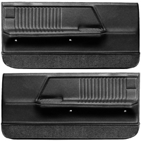 67 Camaro Deluxe Door Panels, Pair, Black